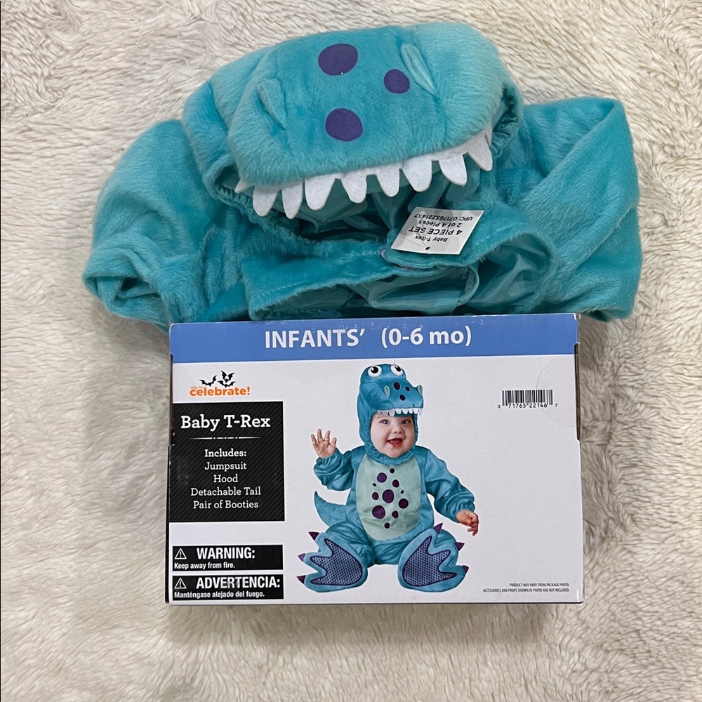 Infant Baby T-Rex Costume 0-6 months - Picture 2 of 4
